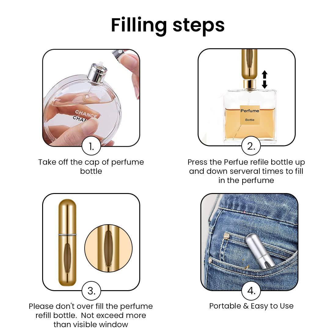 Travel-Friendly Pocket Perfume for Women - Refreshing Fragrance (Pack of 2)